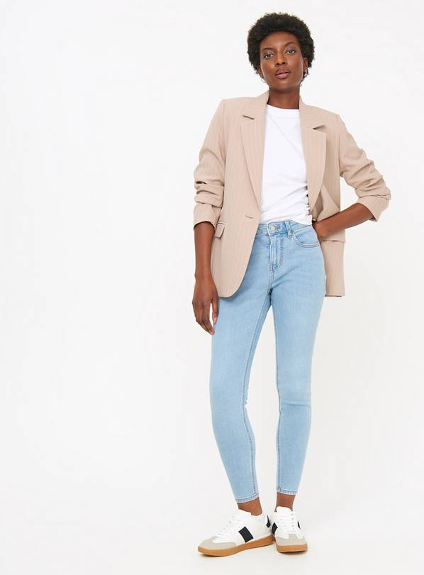 Light Wash Core Skinny Fit Denim Jeans  24R